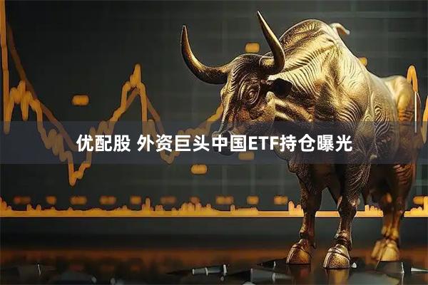 优配股 外资巨头中国ETF持仓曝光