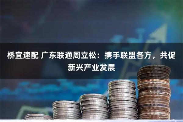 桥宜速配 广东联通周立松：携手联盟各方，共促新兴产业发展